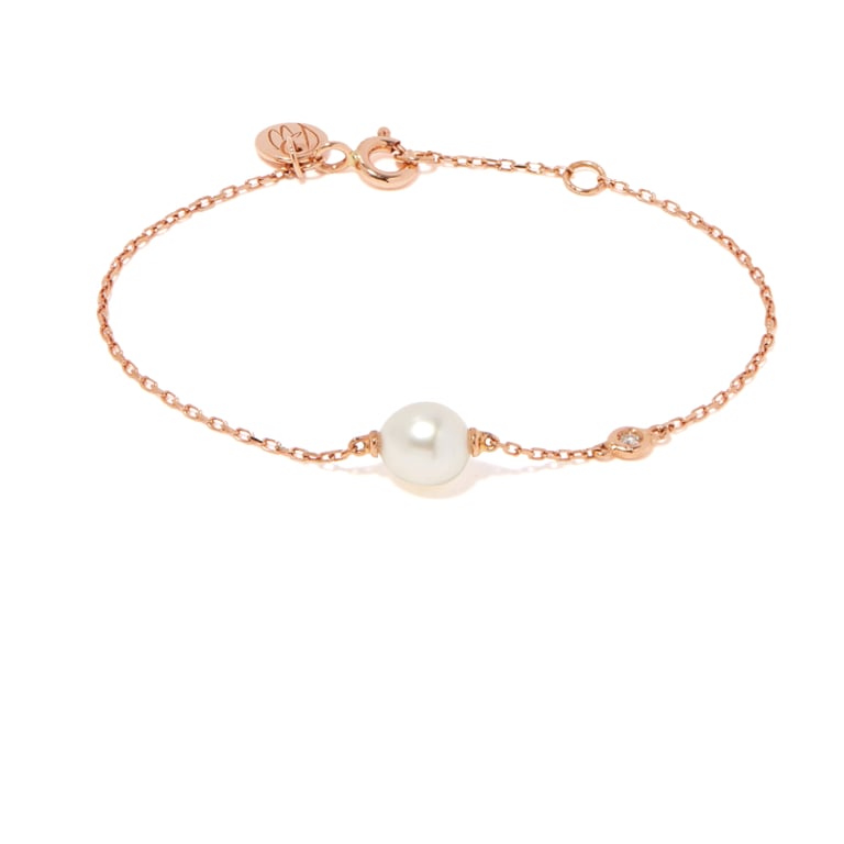 Baby's First Tahitian Pearl Bracelet - Cherished 18k Gold Elegance