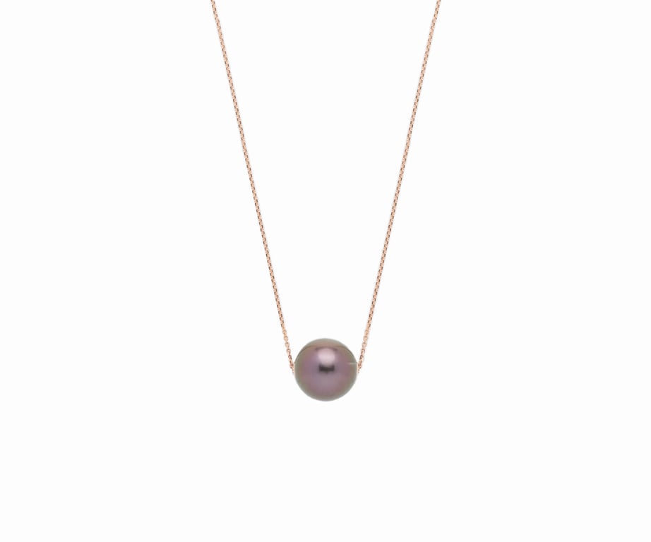 Chain Pearl Pendant Necklace