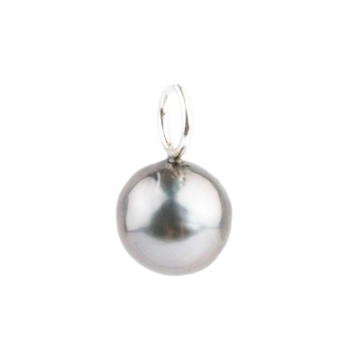 Lavender Pink Baroque 9.2mm Tahitian Pearl Pendant on Sterling Silver
