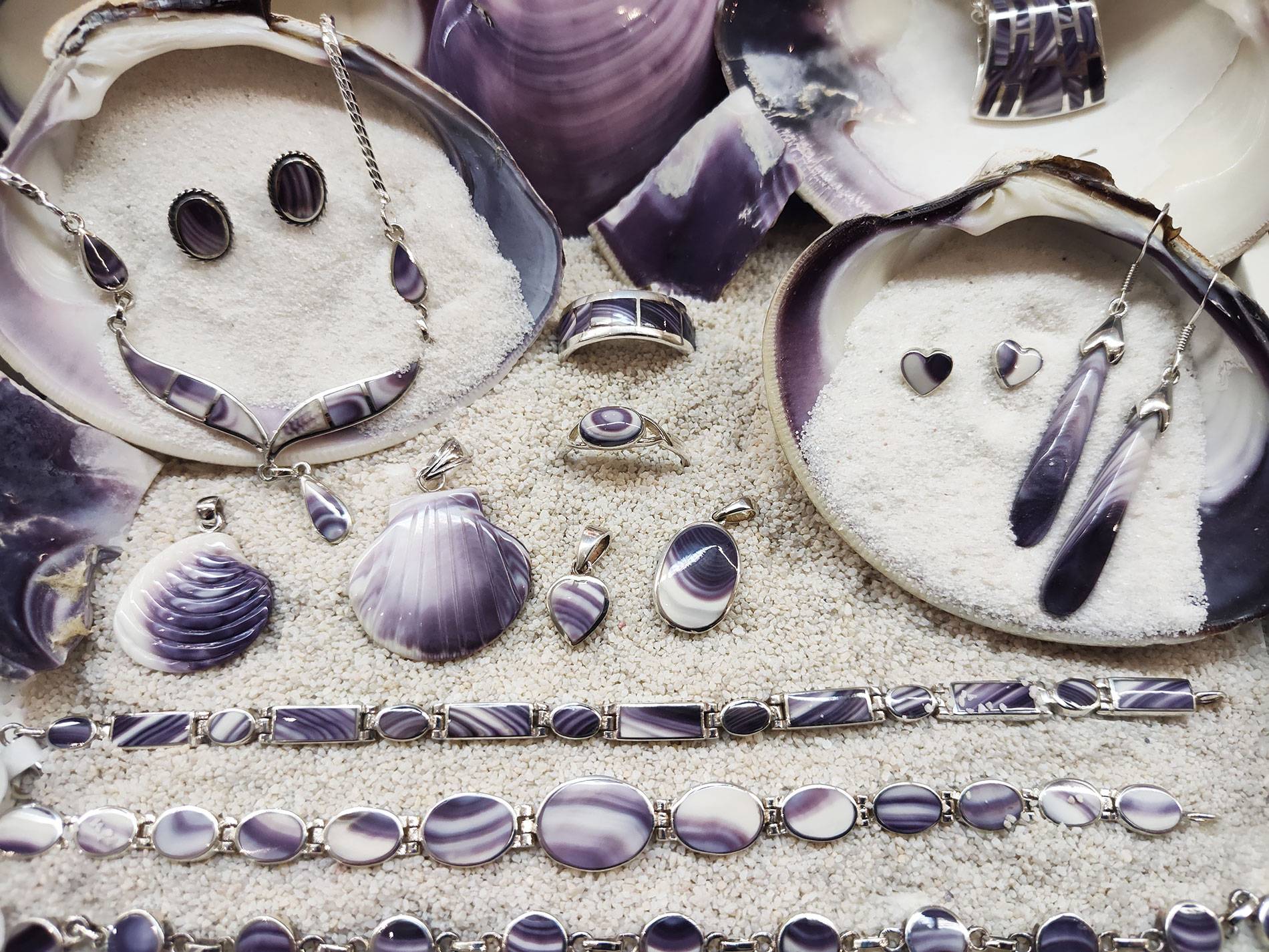 Newport Silver Co. Wampum- Quahaug Jewelry