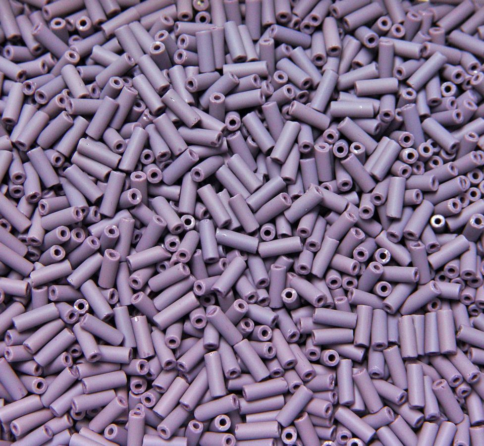 JOLLY STORE Crafts 8x3mm Matte Mauve Wampum Beads 250 grams