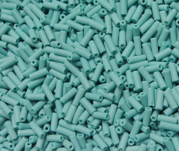 JOLLY STORE Crafts 8x3mm Matte Turquoise Wampum Beads 250 grams