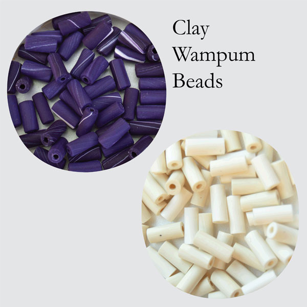 The Wandering Bull, LLC Wampum Beads – Clay
