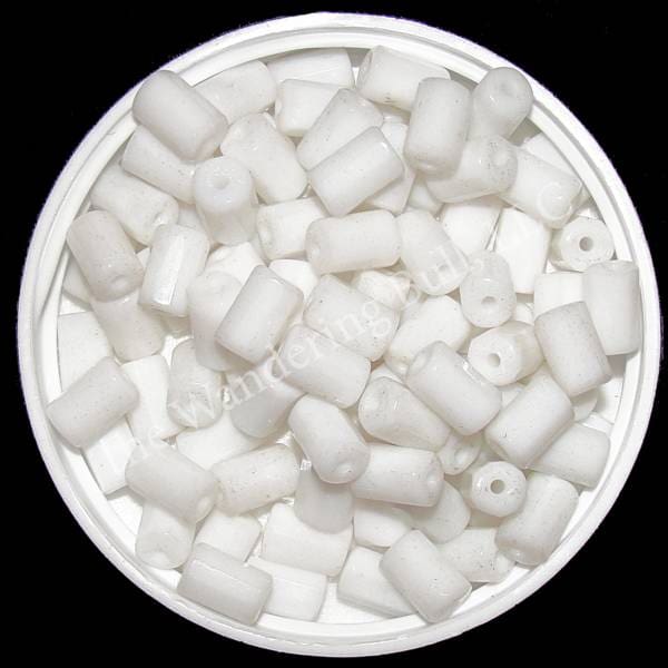 The Wandering Bull, LLC Wampum – Large Glass White