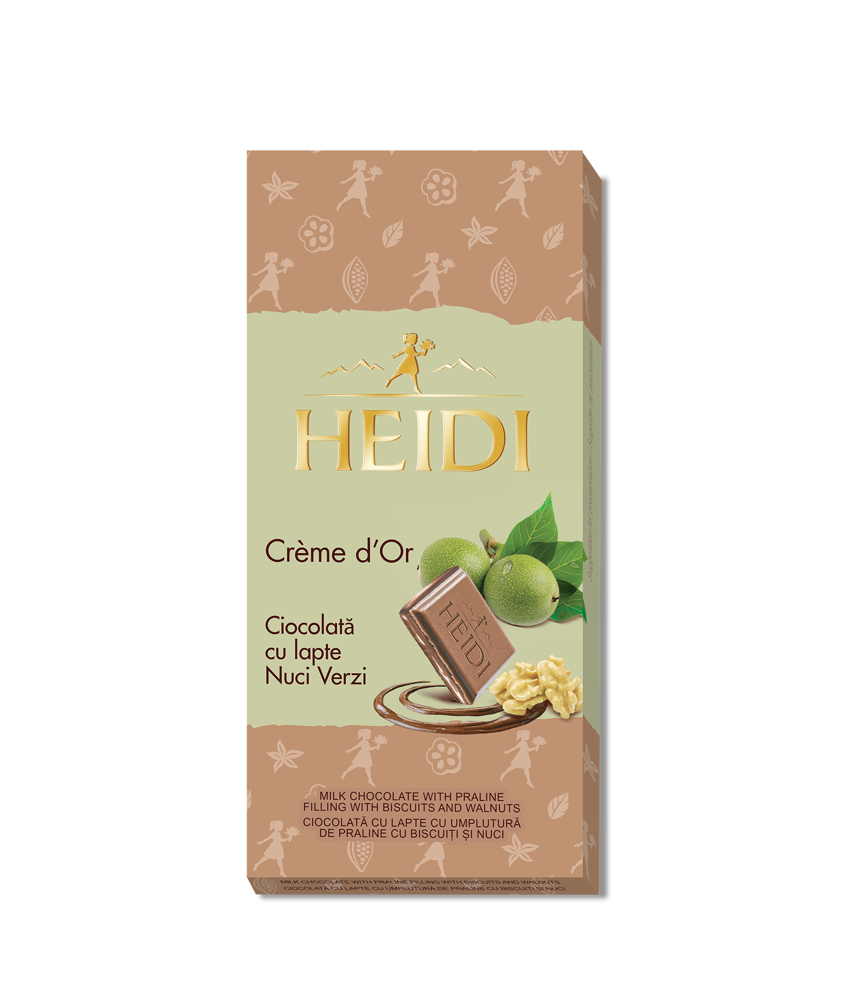 KEX Confectionery Creme D'Or Milk Walnuts 90g( Nuci Verzi)