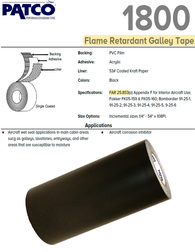 Patco Patco 1800 - Flame Retardant Galley Tape (1800FR)