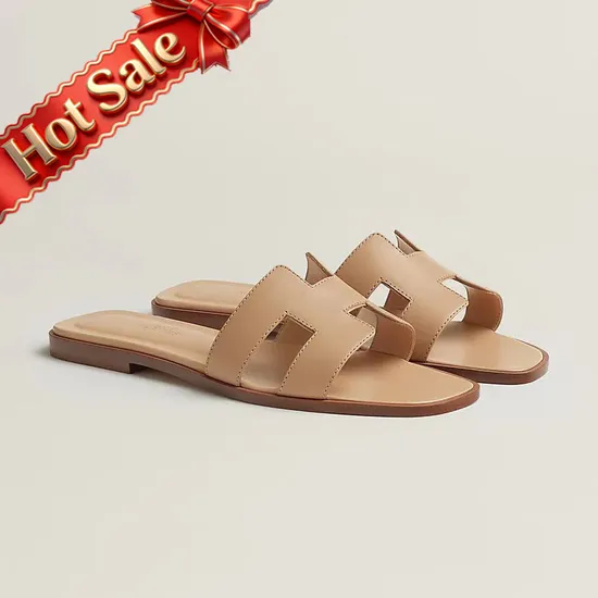 Ninghua County Impression Hakka E-Commerce Co., Ltd. Designer Sandals Women Beach Slippers Genuine Leather Simple Brand Luxury Summer...