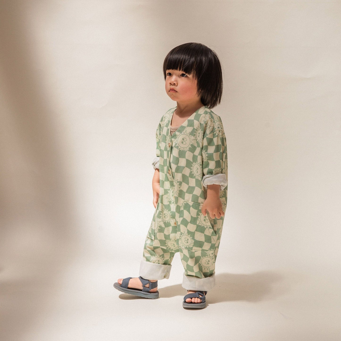 ALF & CO Claude & Co Check Sunshine Overalls