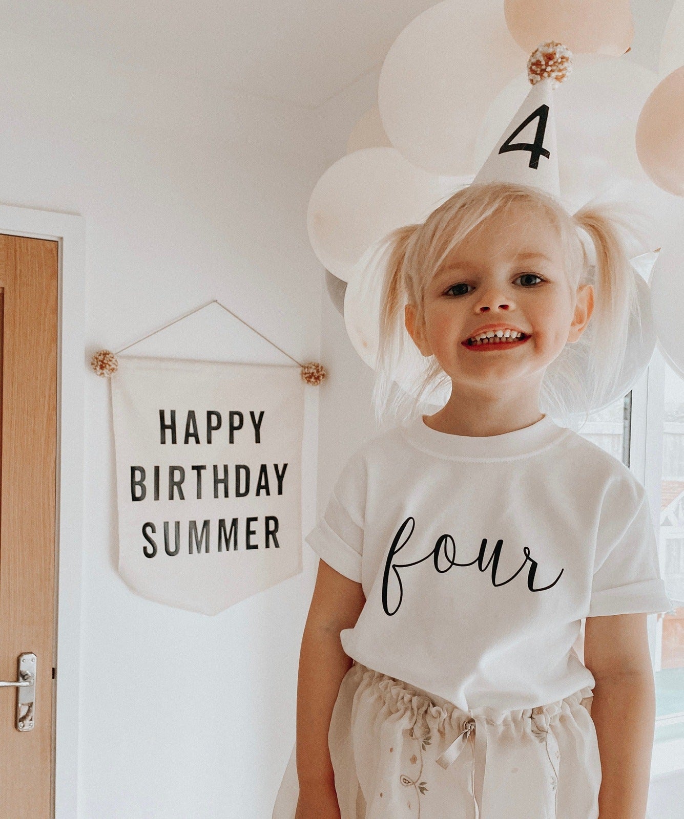Fourth Birthday T-Shirt - Age Four Milestone