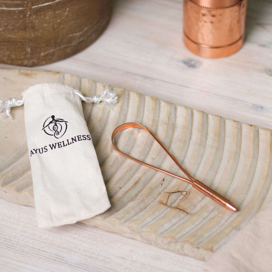 Ayus Wellness Copper Tongue Scraper