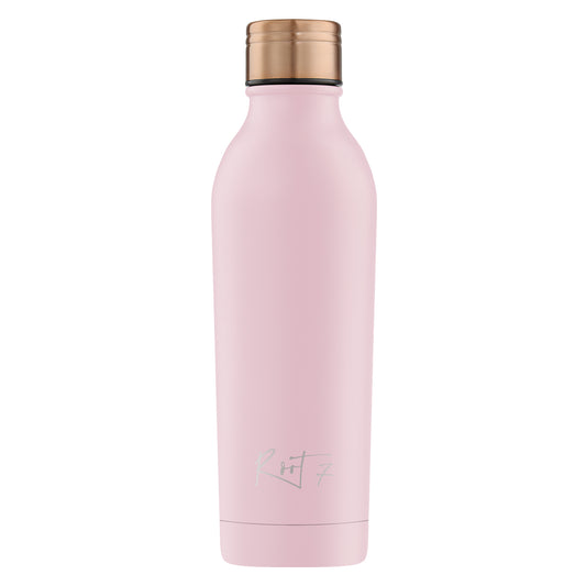 Root7 UK Millennial Pink Powder Coated Water Bottle