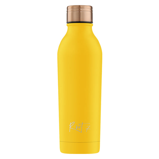 Root7 UK Yellow Powder Coated Water Bottle
