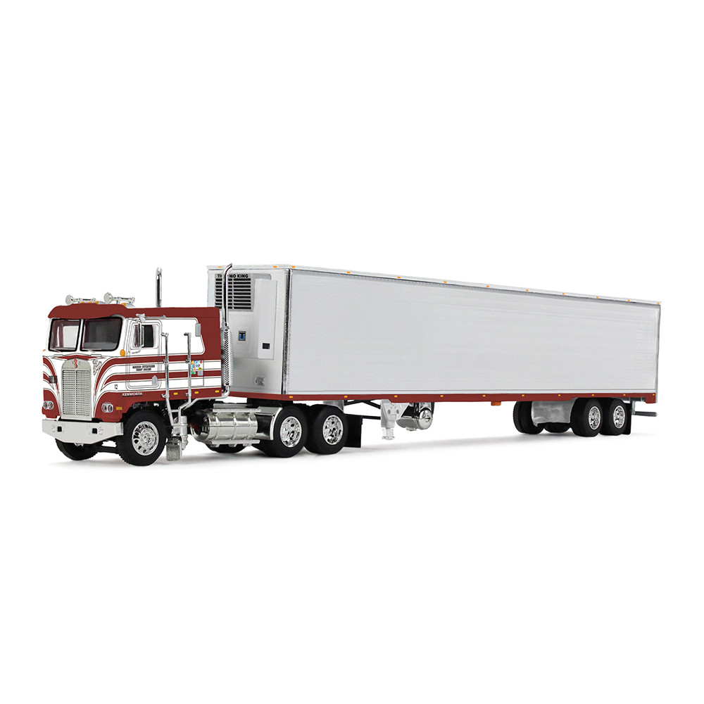 Diecast Promotions Red's Favorites - Jim Skrinar Kenworth K100 COE Flat Top & 53' Utility Trailer with Reefer