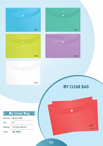 Rainbow Paper Industries Pvt. Ltd. Colorful My Clear Bag RB-MC-626F