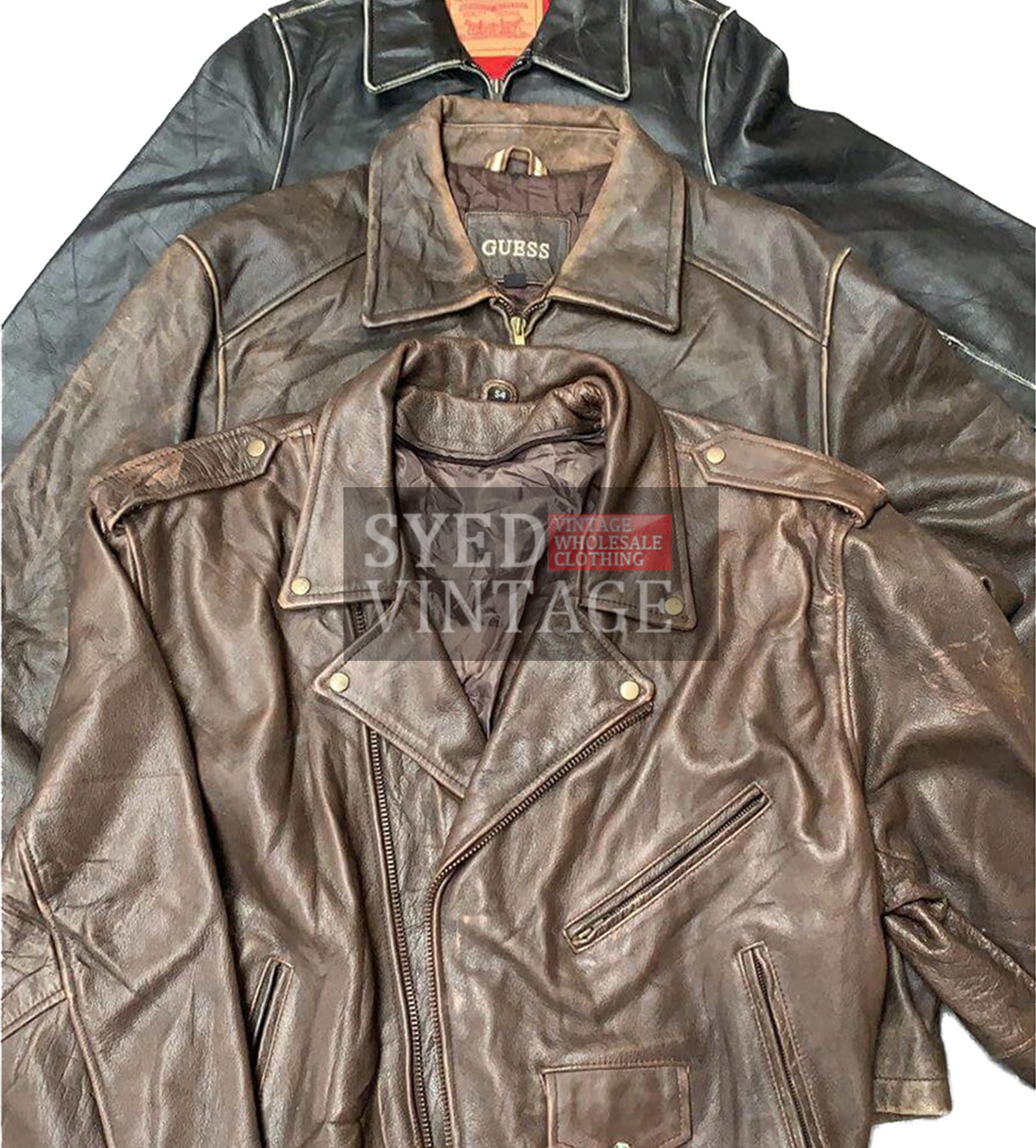 Syed Vintage LTD 80s 90s Leather Jackets Mix