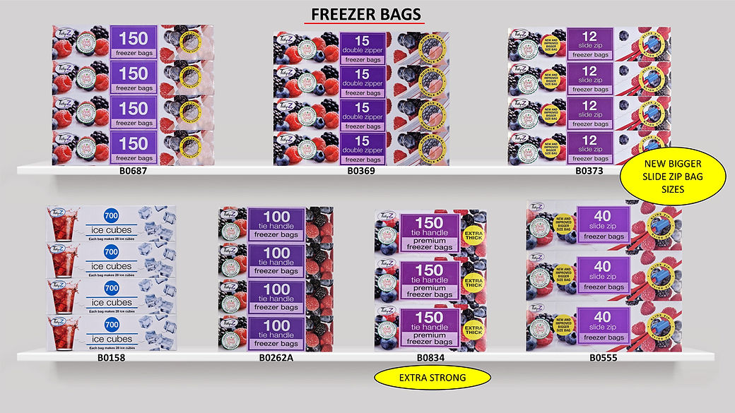Freezer Bags (Slide Zip)