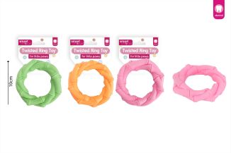Smart Choice Smart Choice Small Dog/puppy Rubber Ring Toy 3 Colours
