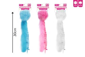 Smart Choice Smart Choice Plush Kitten Toy With Fluffy Tail 3 Cols