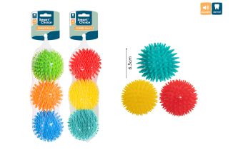 Smart Choice Spike Spiky Rubber Ball Dog Toy 3 Pack