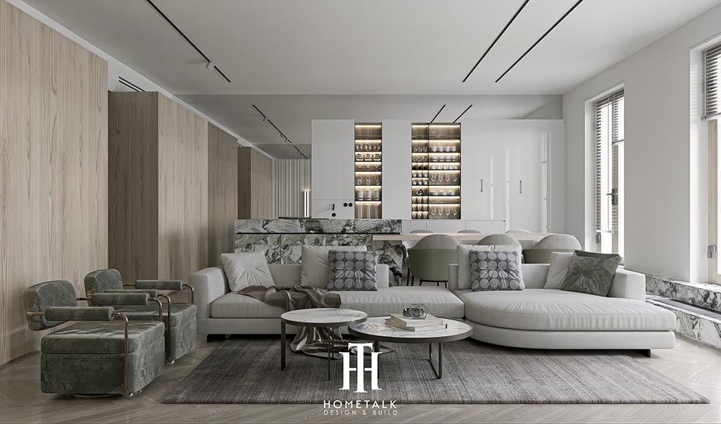 Hometalk – Industrial wood furniture factory Nội thất phòng khách chung cư