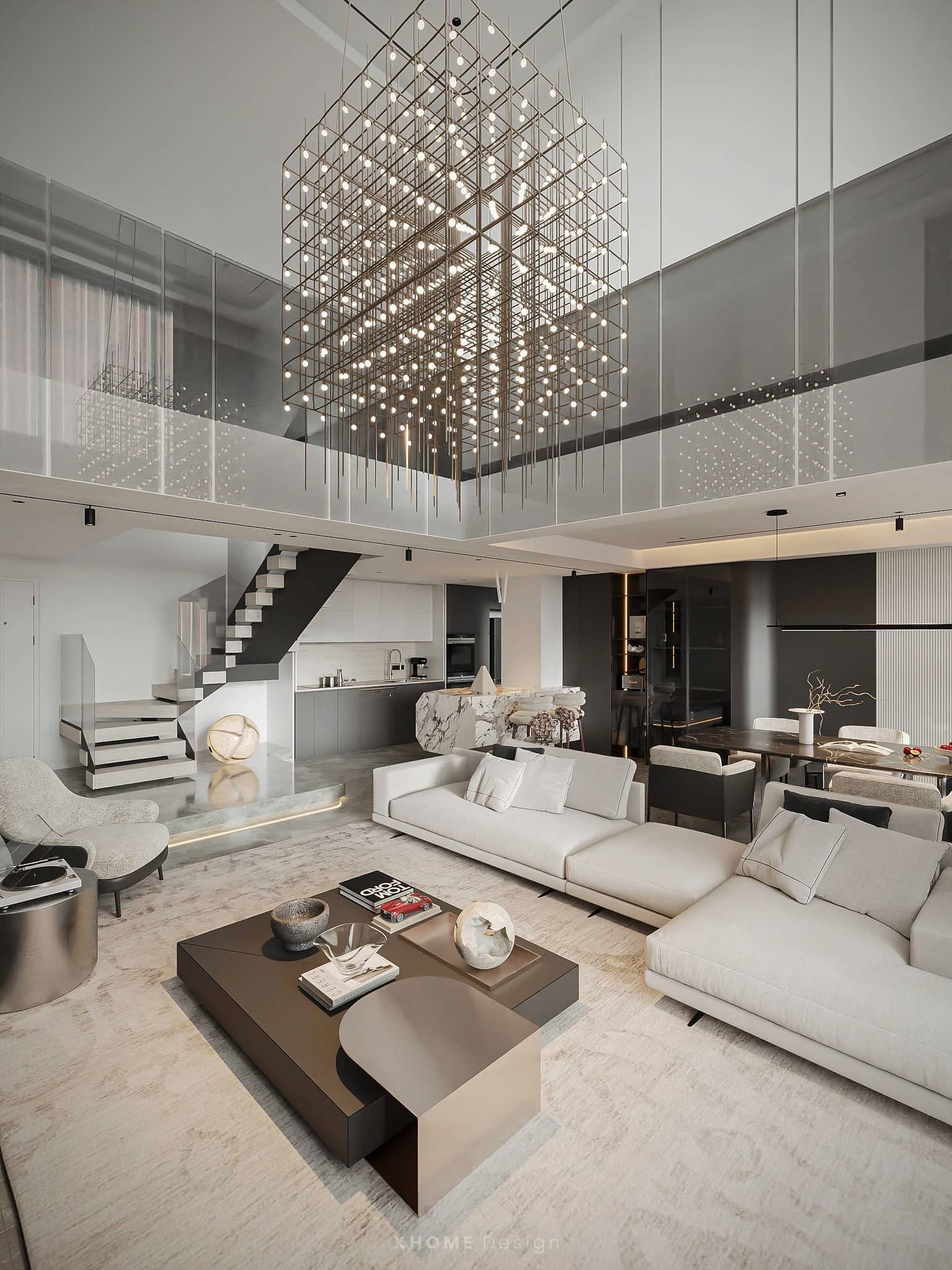 XHOME Eco Factory Wisteria Duplex Modern Style Interior Design