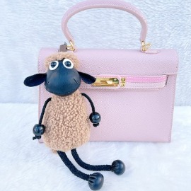Essential Import & Export Australian Sheepskin Long Legs Sheep Keycharms