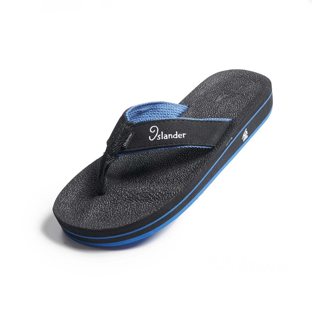 Islander Footwear Manufacturing Corporation Islander 10 Series Sandals (Flip Flops) - Black / Blue