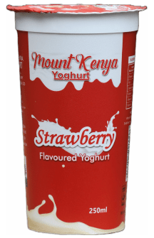 Mount Kenya Yoghurt Strawberry 250ml