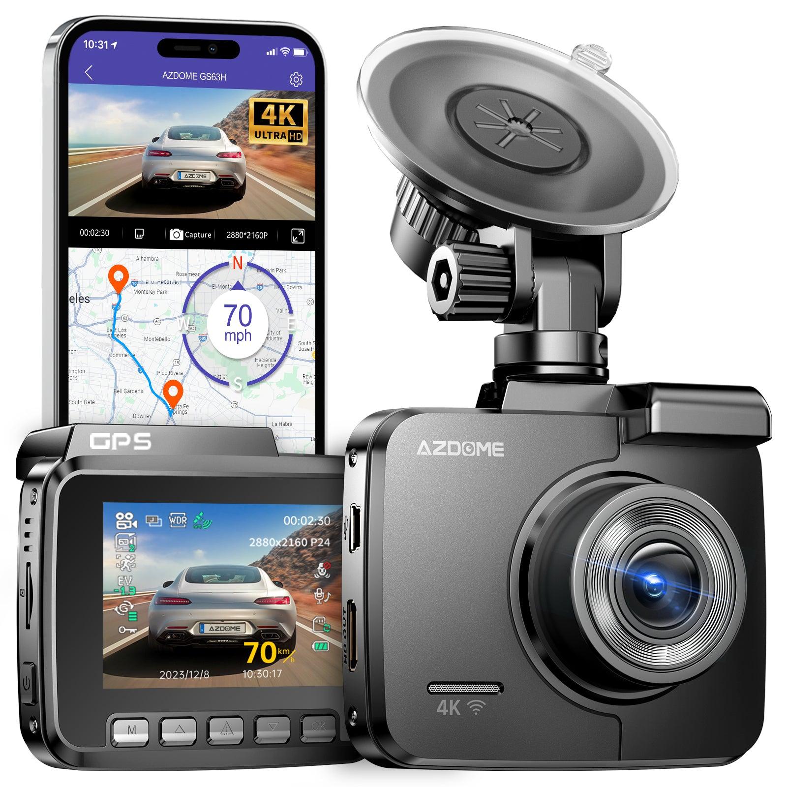 AZDOME GS63H 1CH Dash Cam 4K with Super Night Vision and Built in WiFi