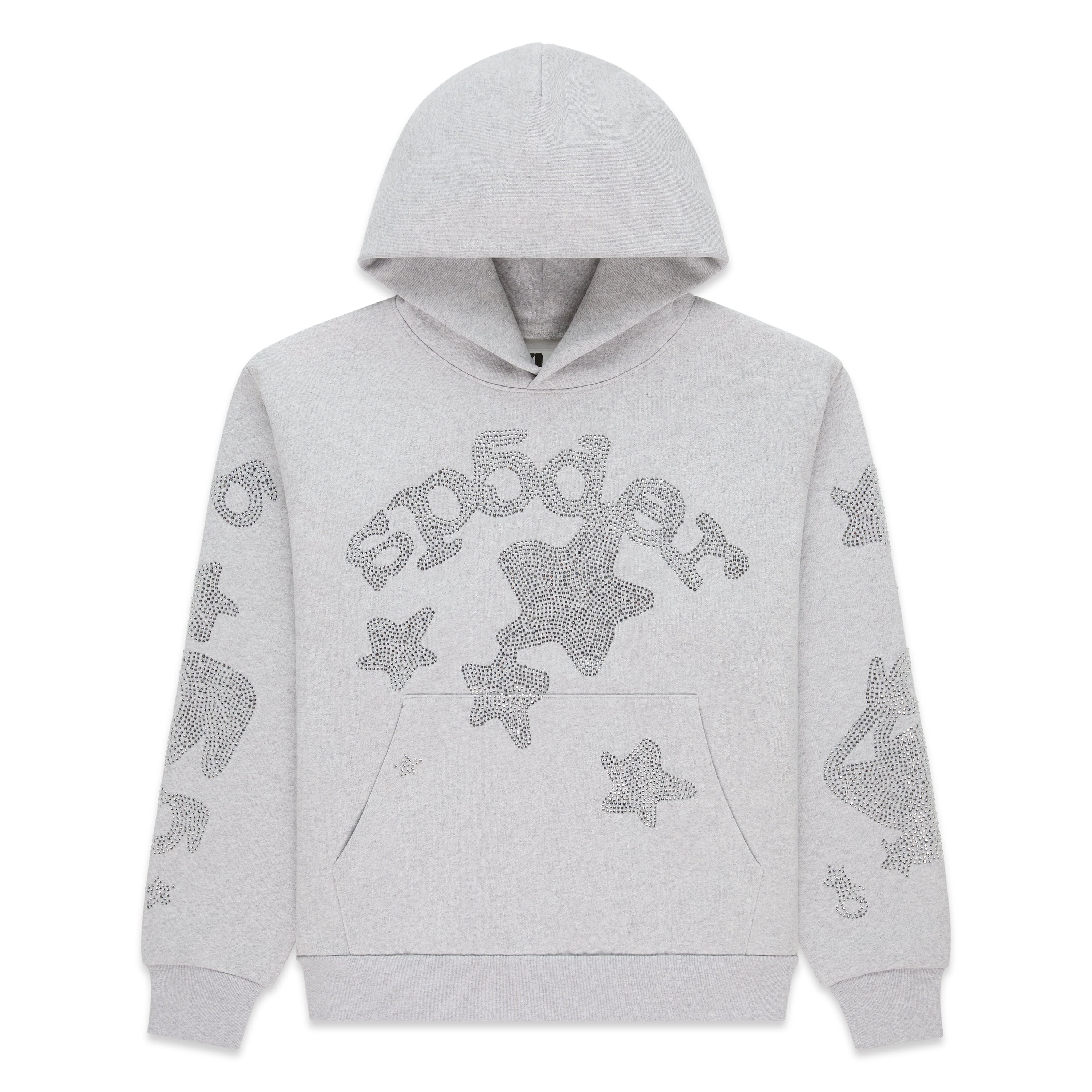 SP5DER WORLDWIDE RHINESTONE BELUGA HOODIE