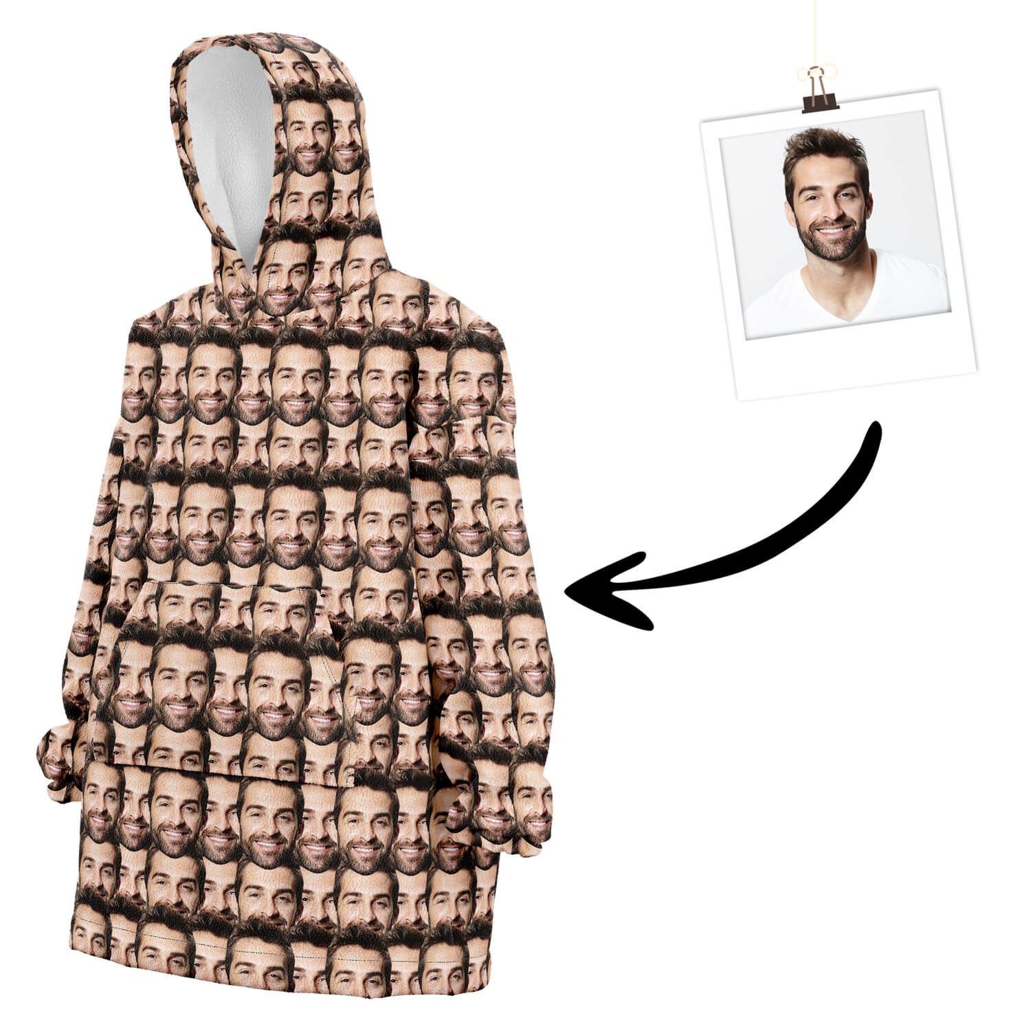 SuperHoodie Custom 100 Faces Hoodie