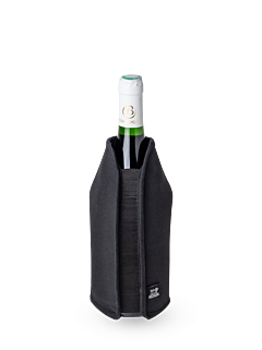 Peugeot Saveurs Black Expandable Wine Cooling Sleeve, 23cm - 9in