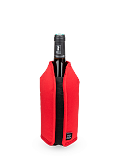 Peugeot Saveurs Red Expandable Wine Cooling Sleeve, 23cm - 9in