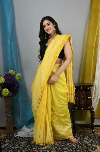 R C Printers Chanderi Silk Cotton Saree