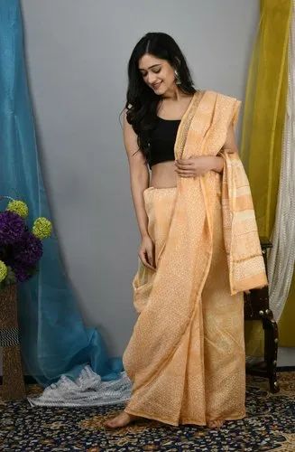 R C Printers Chanderi Silk Cotton Saree
