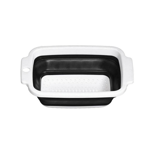 Zing Black And White Collapsible Colander