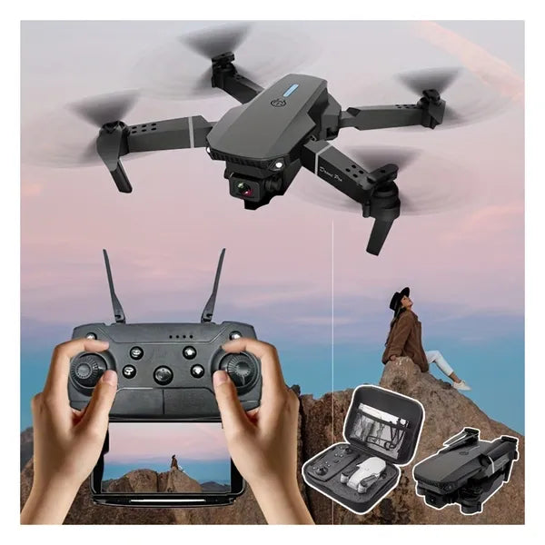 My Dollar Store E88 PRO Smart Drone with HD Camera - Long Battery | Long Range |