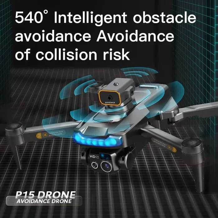 My Dollar Store P15 pro Smart Drone with Obstacle Avoidance & Auto Return – 1000M Range | Long Battery |