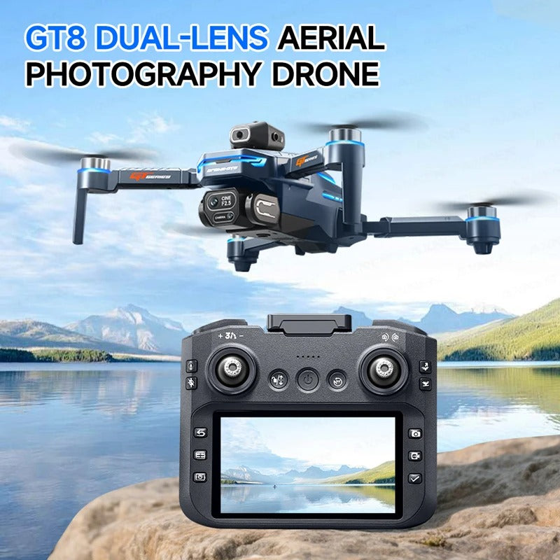 GT8 Drone 8K High-definition Professional Dual-Camera 5G WIFI Brushless Motor Obstacle Avoidance Sensors Quadcopter