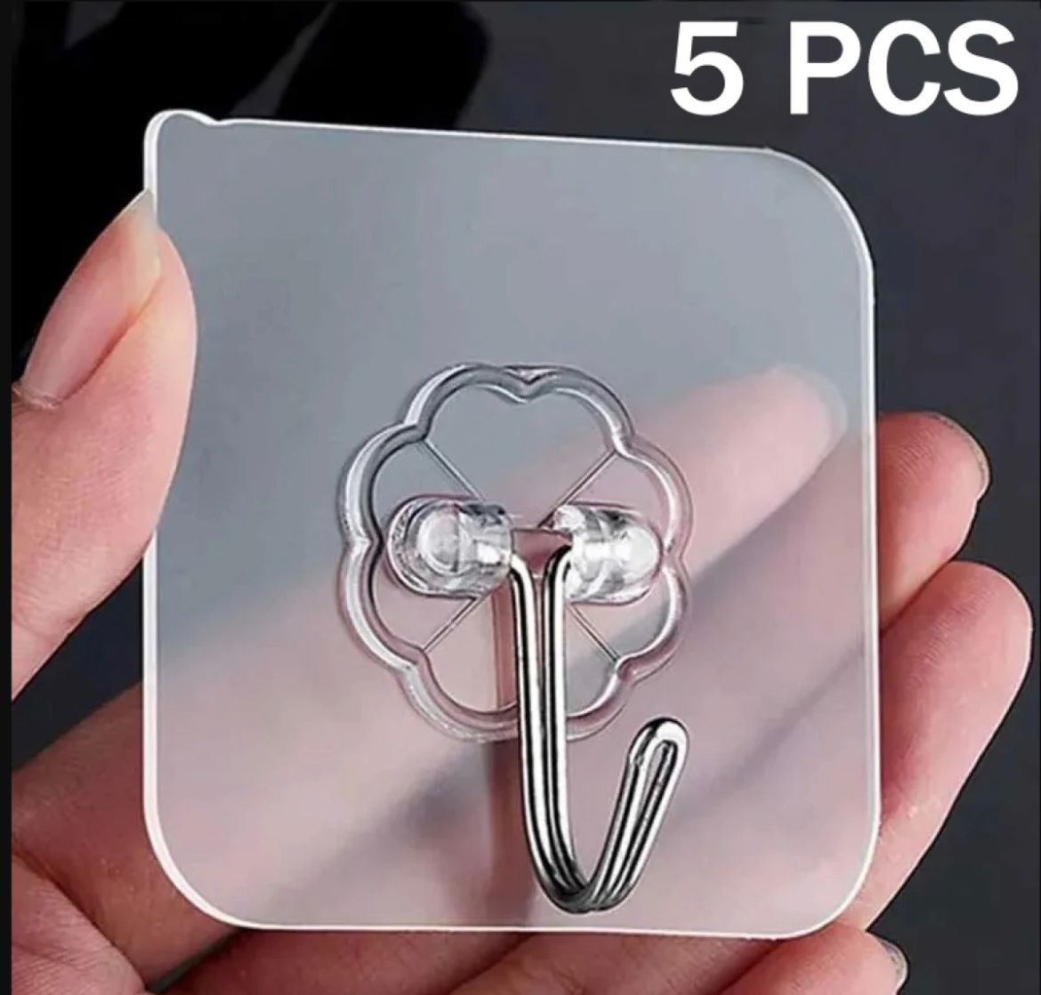 5Pcs Self Adhesive Door Wall Hangers Hooks