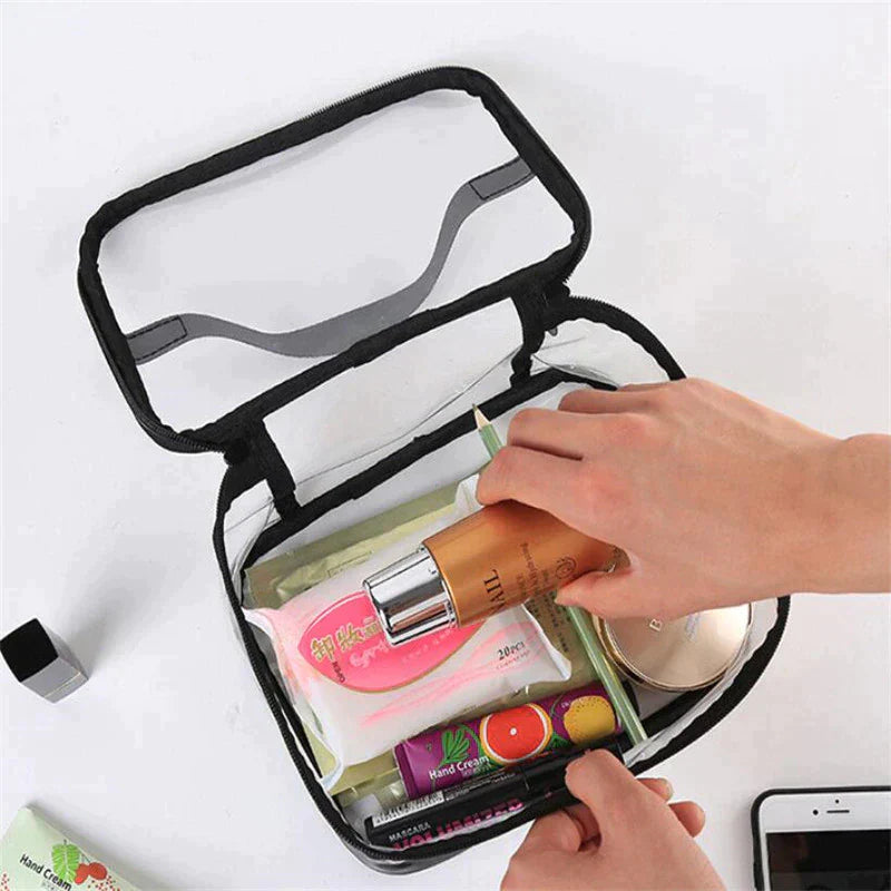 Transparent Cosmetic Bag Waterproof & Leak Resistant