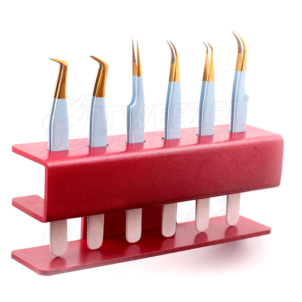 TWEEZER POINT INDUSTRY High Quality Private Label Eyelash Tweezers Display Stand Beauty Makeup Tool Removable...