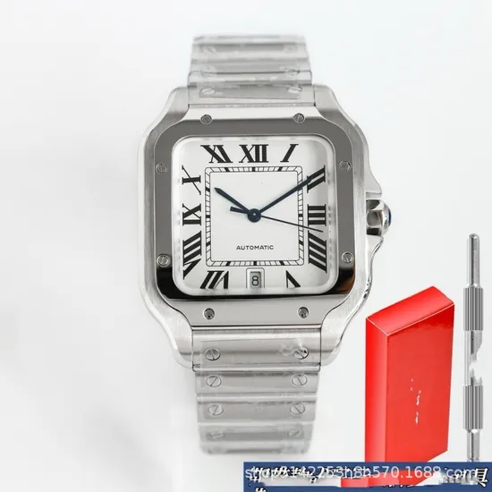 Quanzhou Hui'an Guangyu Jin Trading Co., Ltd. 5A 1: 1 Replica Mechanical Watch, The BV Factory Santos Model Features a Diameter of...