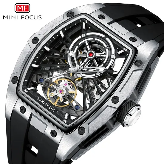 Quanzhou Hui'an Guangyu Jin Trading Co., Ltd. C Factory's Popular Wine Barrel Men's Watch Steel Shell Fully Hollowed out Automatic...