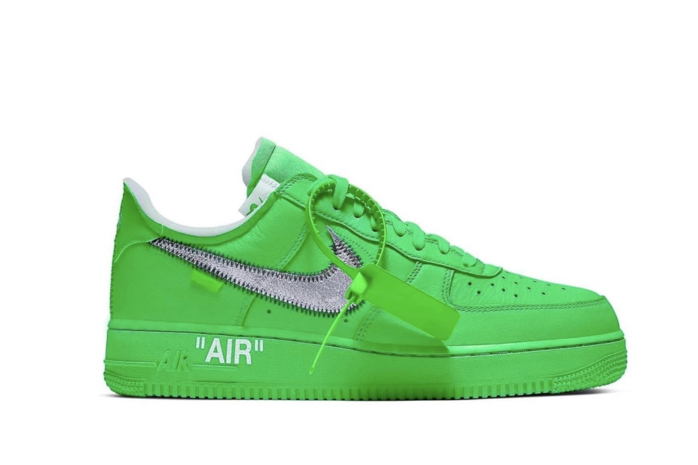 HypeUnique Air Force 1 Low Off-White Light Green Spark Quality Replica