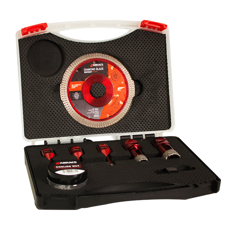 8pc M14 Tile Drill & Blade Set