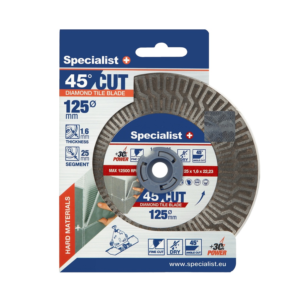 Specialist+ SPECIALIST+ diamond cutting and grinding disc, 125mm