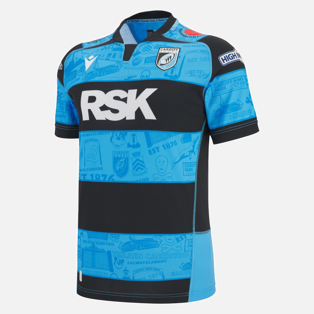 Macron Cardiff Rugby 2025/26 Home Replica Shirt