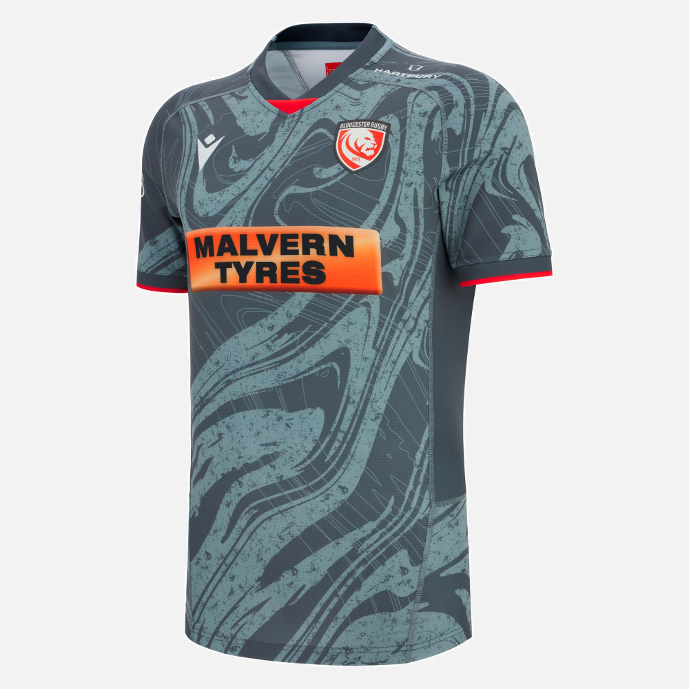 Macron Gloucester Rugby 2025/26 Euro Match Shirt