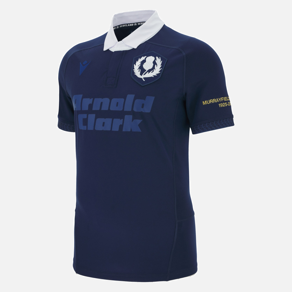 Macron Scotland Rugby 2025 Murrayfield 100 Body Shirt
